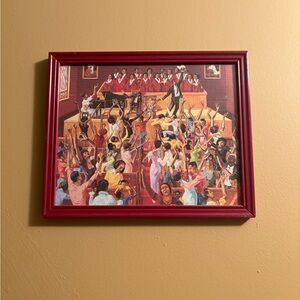 Church Black Choir Singing Painting